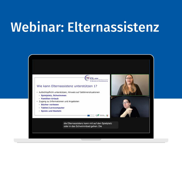 Screenshot Webinar "Elternassistenz"