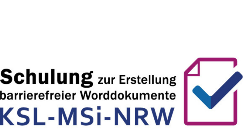 Das Logo der Schulung zur Erstellung barrierefreier Worddokumente