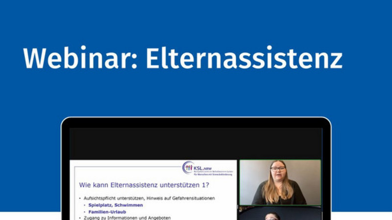 Screenshot Webinar Elternassistenz 