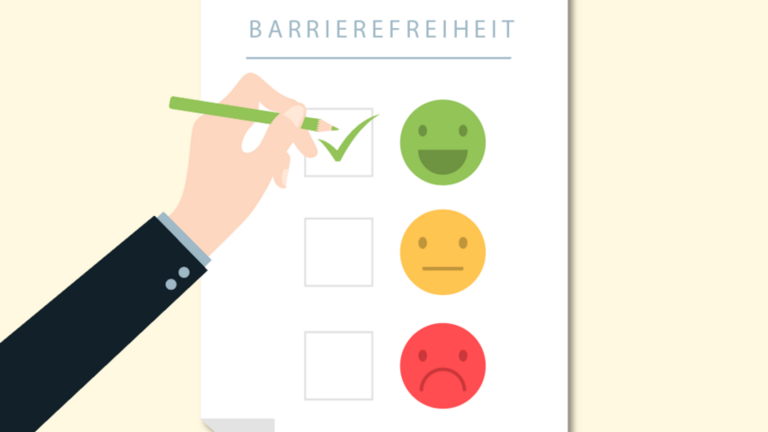 Illustration zur Online-Umfrage zur Barrierefreiheit der Wahlen