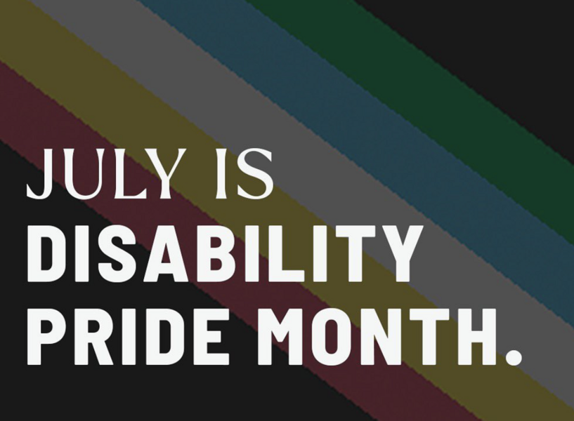 Screenshot von Grafik "Disability Pride Month", Quelle: https://www.instagram.com/p/CfeE1KToO64/