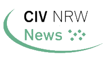Die Abkürzung CIV für Cochlea Implantat Verband NRW. Darunter der Schriftzug News