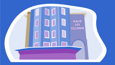 Illustration des Haus der Technik in Essen
