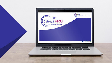 Laptop mit Logo - SensiPro-Schulung