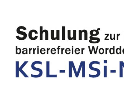 Logo der Schulung: Erstellung barrierefreier Dokumente