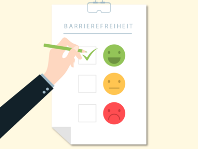 Illustration zur Online-Umfrage zur Barrierefreiheit der Wahlen
