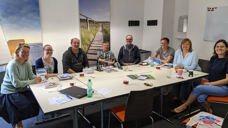 Team des KSL-MSI-NRW mit dem Landesverband der Gehörlosen und Gebärdensprachgemeinschaft NRW e.V. in Essen