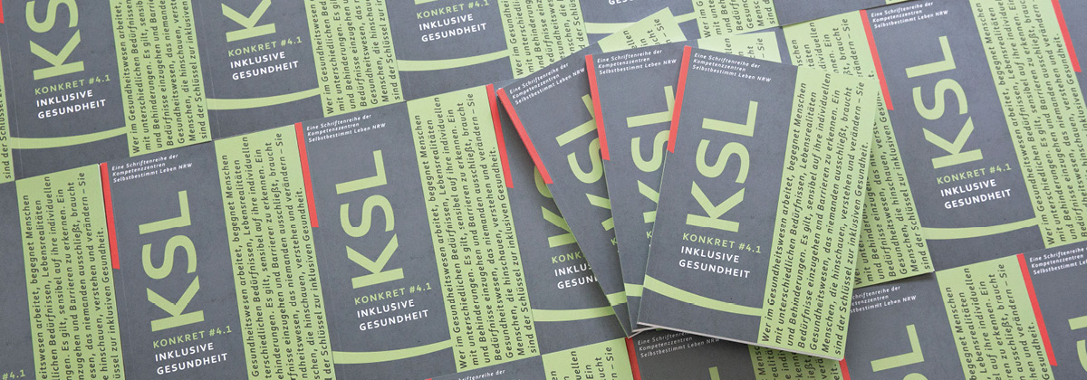 viele grüne Broschüren der KSL-Konkret #4.1