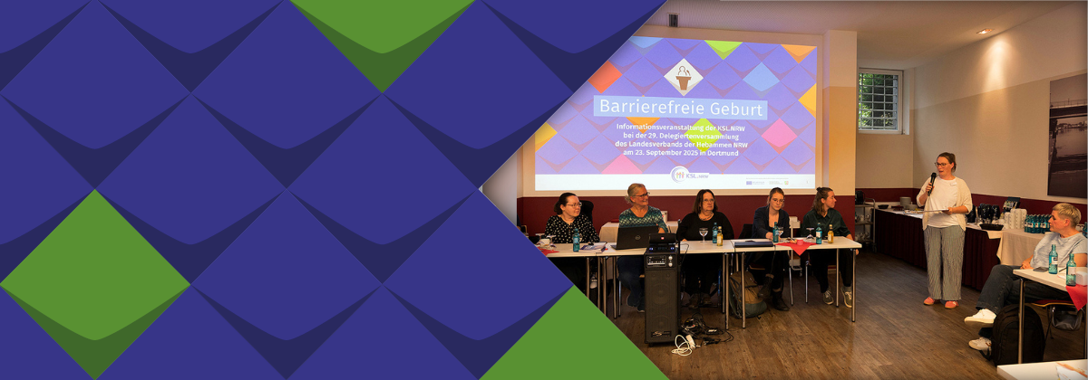 KSL.Referentinnen werden bei der Delegiertenversammlung der Hebammen begrüßt