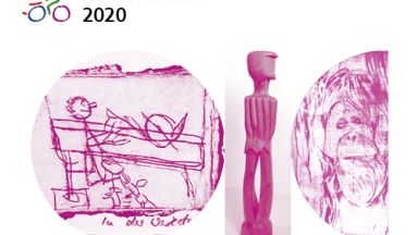 Das Bild zeigt Werke der drei Künstler*innen.