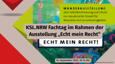 überwiegend in Grüntönen gehaltenes Element mit Texthinweisen zur Veranstaltung