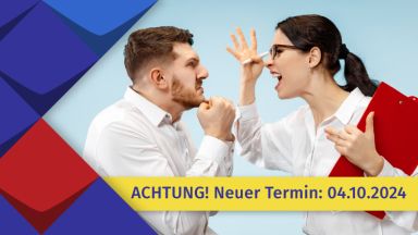 Konflikt. Zwei Menschen streiten sich.