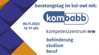 kombabb-sprechtag am 06.11.2023 im ksl-owl