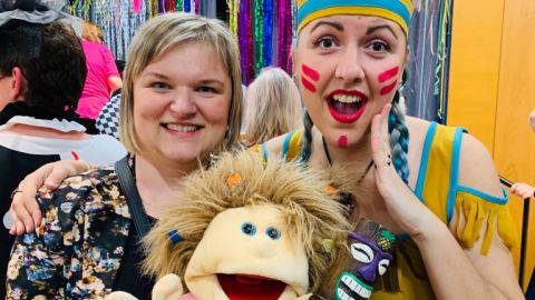 Handpuppe Nina und Boryana Topchieva