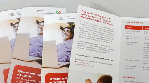 Flyer des MAGS zum BTHG