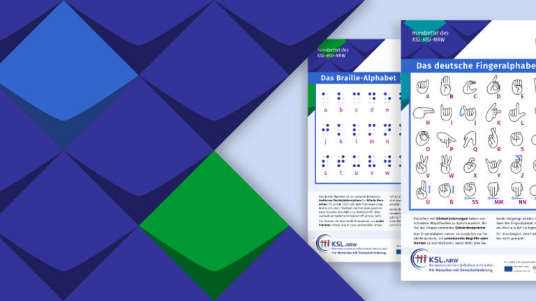 Die drei neu gestalteten Handzettel zu den Kommunikationsformen