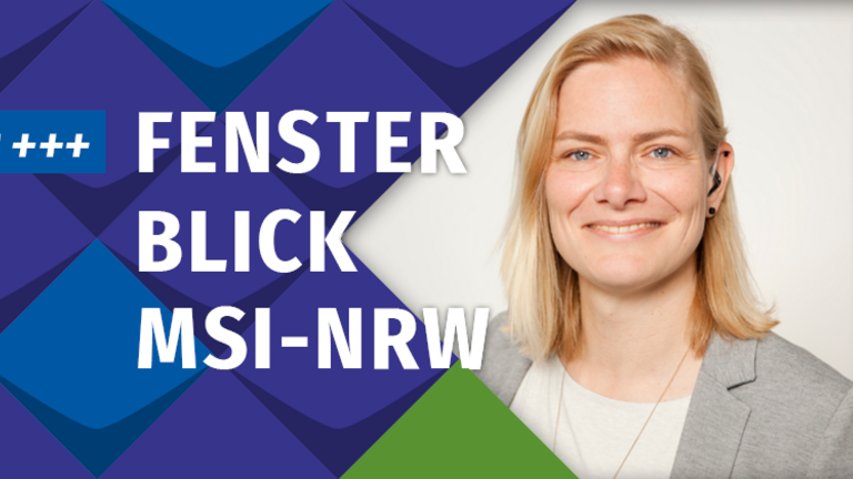 Neu im Blog steht auf bunten Kacheln der KSL.NRW: Foto von Kristin Reker/Fensterblick NRW 