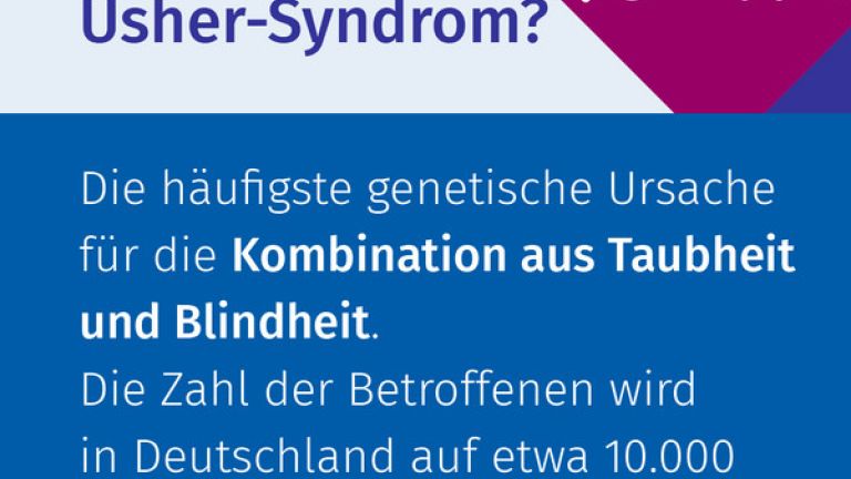 Was ist das Usher-Syndrom, Grafik von Instagram 