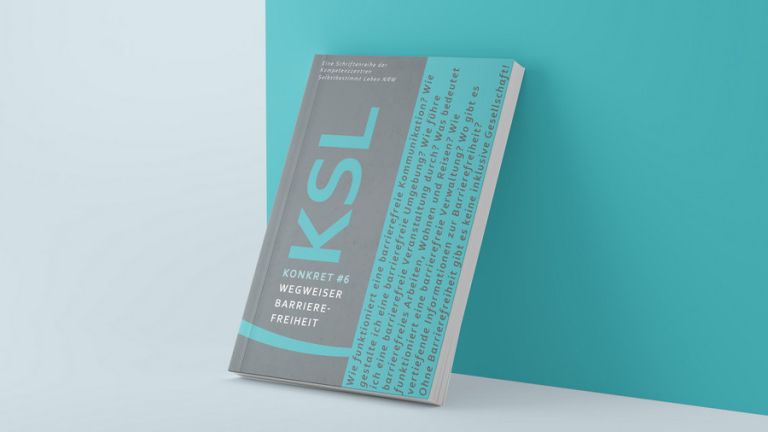 Cover des Wegweiser Barrierefreiheit: KSL-Konkret#6 