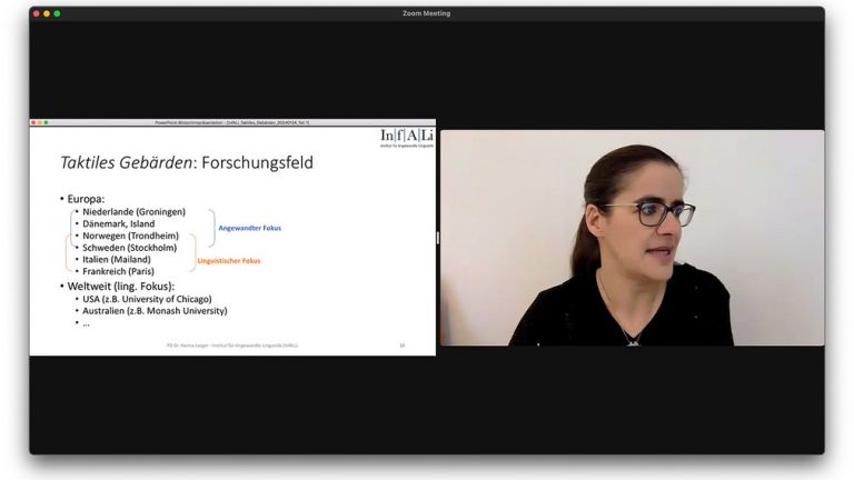 Screenshot mit Dr. Hannah Jäger